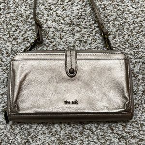 The Sak metallic crossbody leather purse